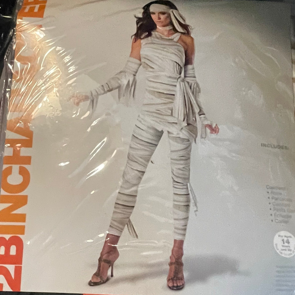 NEW Who's Your Mummy Sexy Mummy Halloween Costume Size Large - Picture 4 of 5